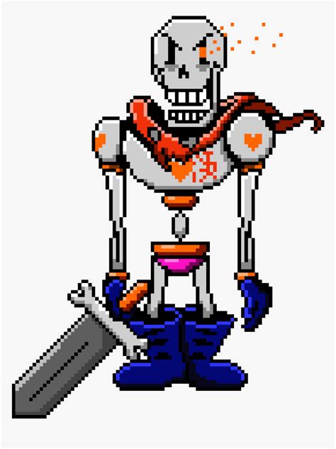 Determined Papyrus Battle Sprite Undertale Papyrus Sprites Hd Png