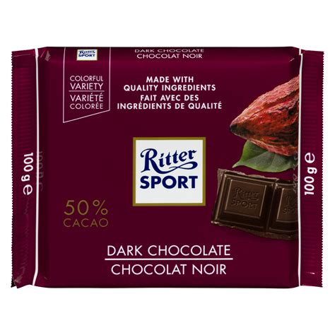 Ritter Sport Dark Chocolate Bar With 50 Cocoa Stong S Market