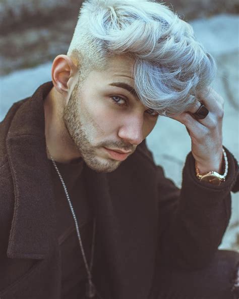 Zara Alber90s Grey Hair Men Boys Colored Hair Boy