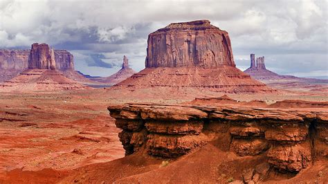 Desert Area Beautiful Summer Landscape Monument Valley Navajo Monument