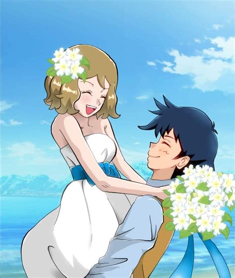 Pin By Been Kim On Amourshipping Love In 2020 Pokemon Ash And Serena