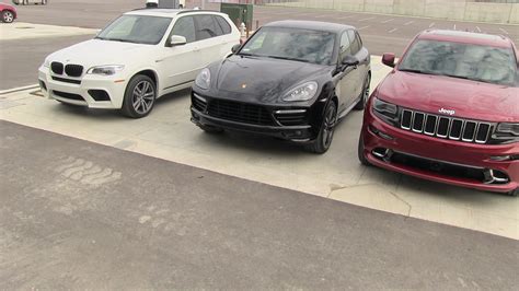 2020 bmw x3 m competition: 2014 Jeep Grand Cherokee SRT v BMW X5 M v Porsche Cayenne ...