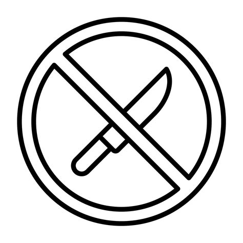 No Weapons Vector Icon 21728974 Vector Art At Vecteezy