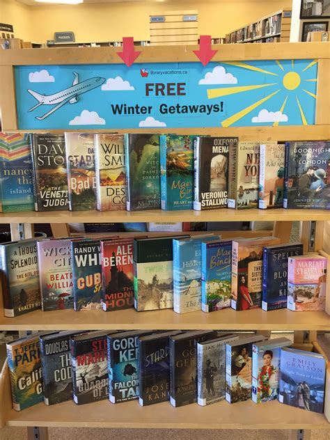 January Display Free Winter Getaways School Library Book Displays