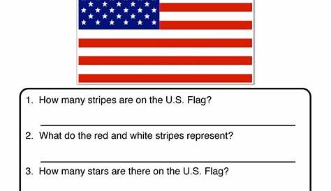 Flag Worksheet - The United States Flag