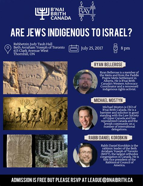 Are Jews Indigenous To Israel Bnai Brith Canada