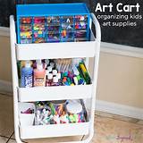Pictures of Organizing Art Supplies At Home