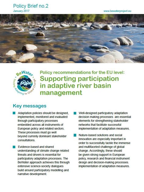Supporting Stakeholder Participation In Adaptive River Basin Management