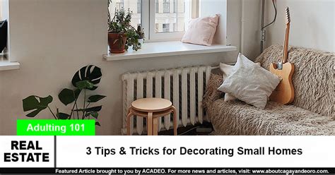 3 Tips And Tricks For Decorating Small Homes