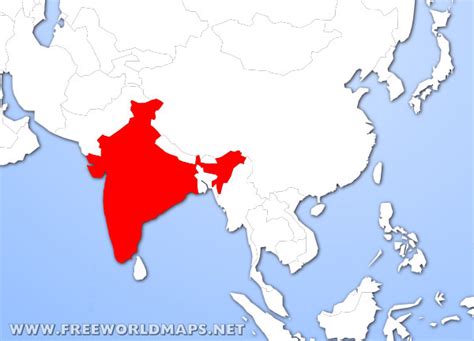 Where Is India Located On The World Map