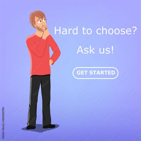 Confused Man Scratching His Head He Does Not Know Something And Has Questions Flat Vector