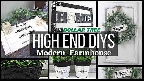 Dollar Tree MODERN FARMHOUSE DIYS HIGH END FARMHOUSE HOME DECOR WOOD DIYS YouTube