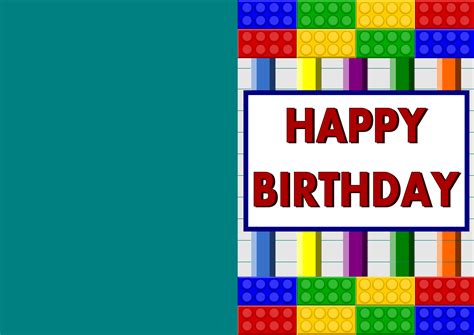 Edit the text, layout and more! Printable Cards | Lego birthday cards, Printable cards, Lego card