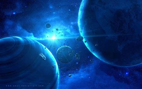 Blue Space Wallpapers Wallpaper Cave