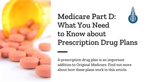 Medicare Part D What You Need To Know About Prescription Drug Plans