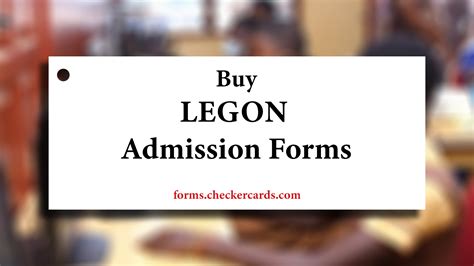 Legon admission forms
