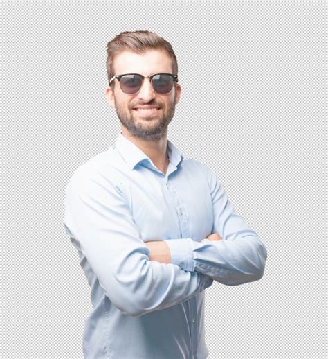 Premium Psd Handsome Young Man Wearing Sunglasses