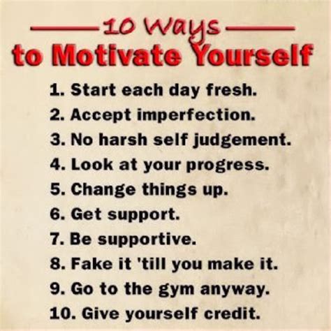 10 Ways To Motivate Yourself Pictures Photos And Images For Facebook