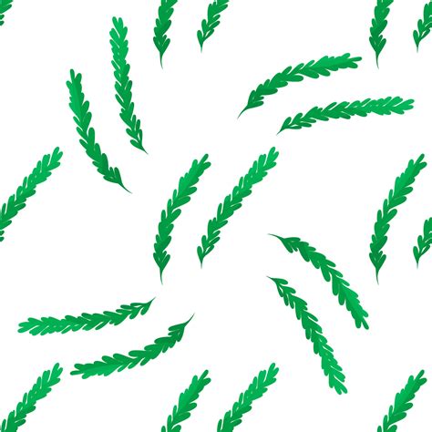 Greens Vector Leaves Grass Pattern Textiles Green 26719446 Vector Art