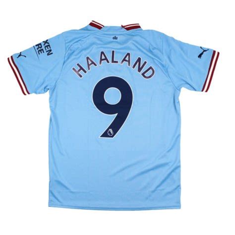 Manchester City 2022 23 Home Shirt M Haaland 9 Fair LBkakH