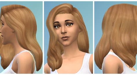 My Sims 4 Blog Long Wavy Classic Retexture And Recolor By Vicario