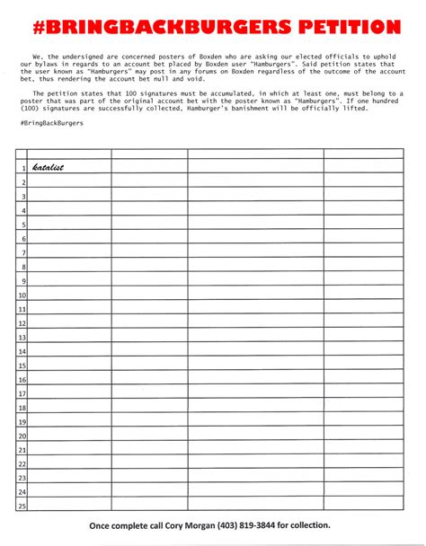 6 Best Photos Of Blank Petition Form Template Petition Regarding