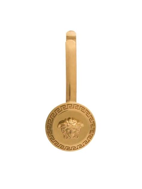 Versace Gold Medusa Coin Hair Pin Modesens