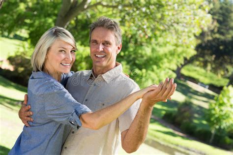 Happy Couple Dancing Stock Image Image Of Male Mature 39213175