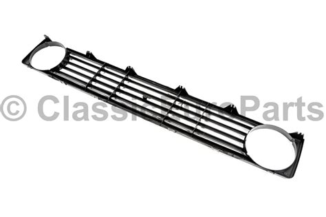 Euro Headlight Badgeless Grill Red Strip For Vw Citi Golf Mk1 Gti Gtd