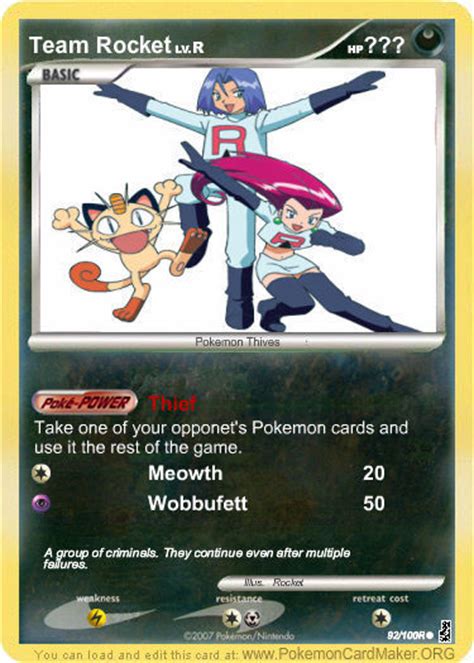 Team Rockets Card Pokémon Photo 11164074 Fanpop