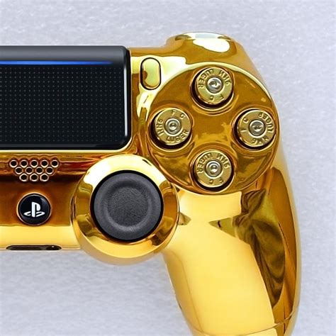 Custom Ps4 Controller Gold Bullet Mod Sony Playstation 4 Pro Etsy Uk