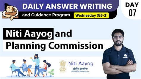 Niti Aayog And Planning Commission Youtube