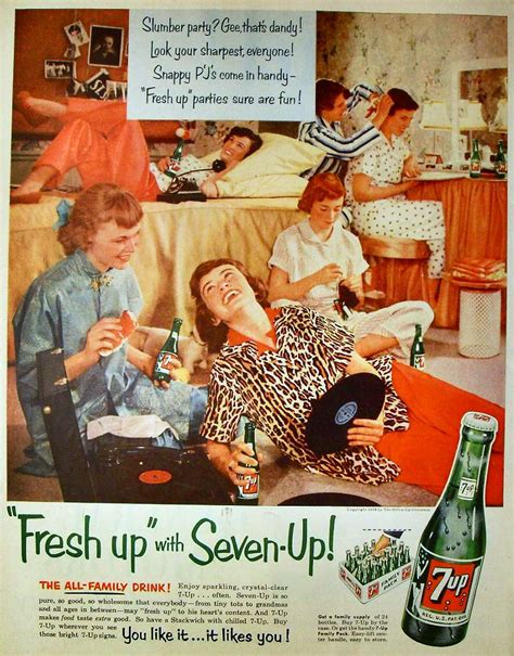 1954 Seven Up 7up Vintage Soda Bottle Advertisement Illust Flickr