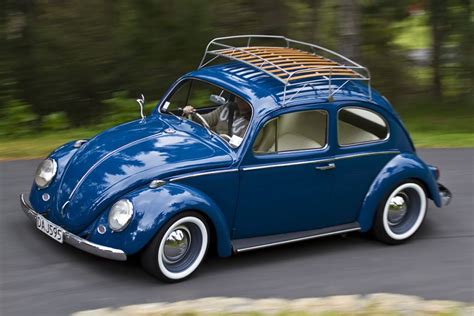 Blue Vw Beetle W White Walls Vocho Azul Volkswagen Y Vochos Clasicos