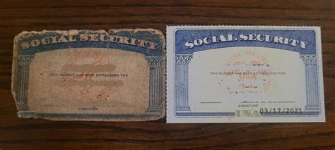 A 1993 Social Security Card Next To A Brand New One Rmildlyinteresting