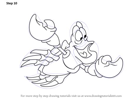 How to draw sebastian from the little mermaid. Step by Step How to Draw Sebastian from The Little Mermaid ...