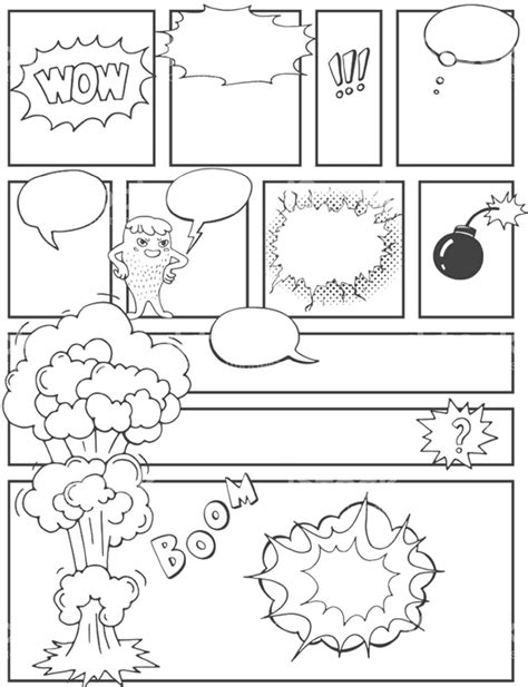 Blank Comic Book For Kids Create Your Own Comics With This Etsy