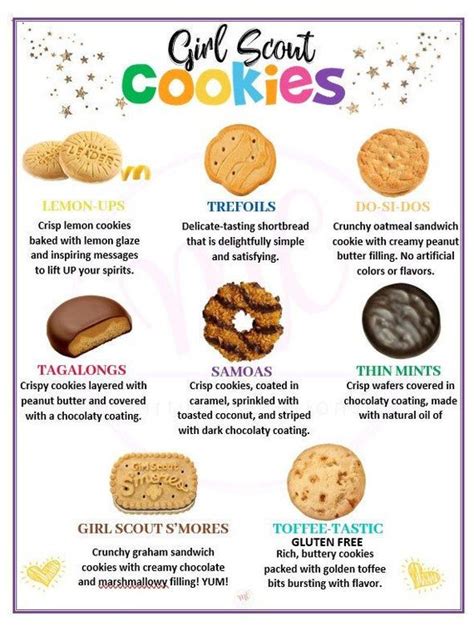 Girl Scout Cookie Flyer 20202021 In 2021 Selling Girl Scout Cookies