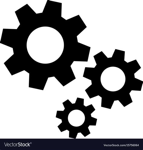 Gears Icon Royalty Free Vector Image Vectorstock