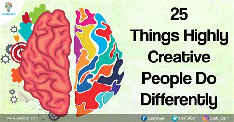 25 Things Highly Creative People Do Differently