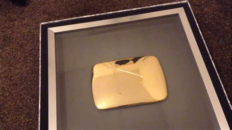 Unboxing My Youtube Gold Play Button Award Youtube