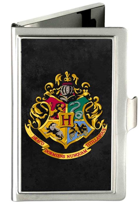 Harry Potter Hogwarts Crest Metal Multi Use Wallet Business Card