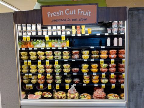 Fresh Cut Fruit In Plastic Containers For Sale In Safeway Store