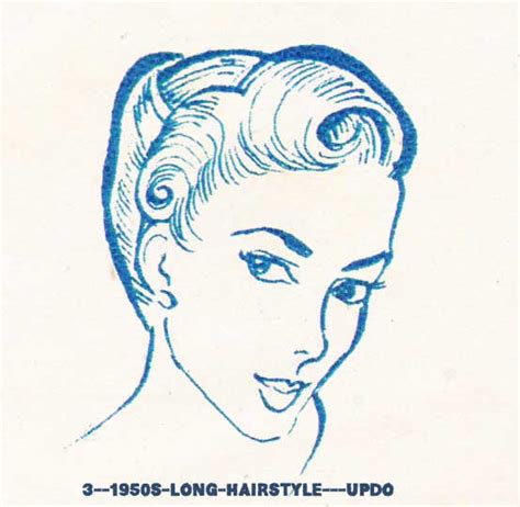 Https://wstravely.com/hairstyle/drawing Female Face Hairstyle Up Do Vintage