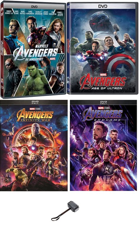 The Avengers Complete 4 Dvd Movie Set Includes Avengers Ultron Infinity