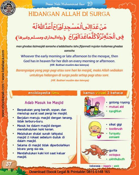 Yuk langsung saja kepoin ceritanya dibawah ini. Ebook PDF 77 Pesan Nabi untuk Anak Muslim: Hadis Hidangan ...