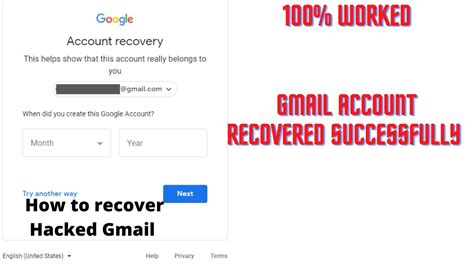 How To Recover Hacked Gmail Account Using Account Google Disable Form YouTube