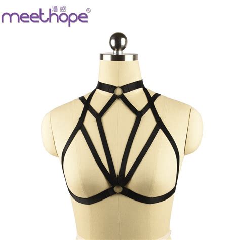 Women For Sexy Lingerie Hollow Out Bundle Bandage Harness Open Chest