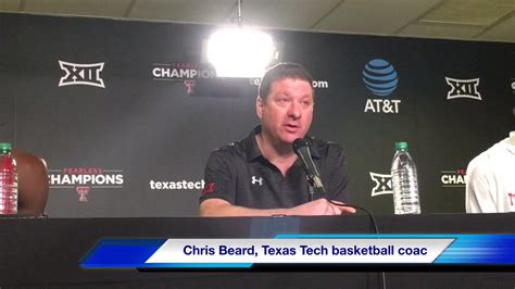 Texas Tech Basketball Coach Chris Beard Speaks To The Media Thursday