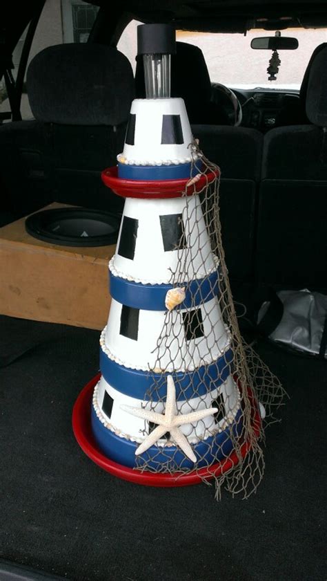 8 Simple Clay Pot Lighthouse Projects For Your Garden Guide Patterns